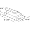 Prime-Line Sash Lock-Only, 2-1/16 in. Hole Center Spacing, For Vertical Sliding Windows, Diecast Zinc, Almond,  F 2747 - alternate 2